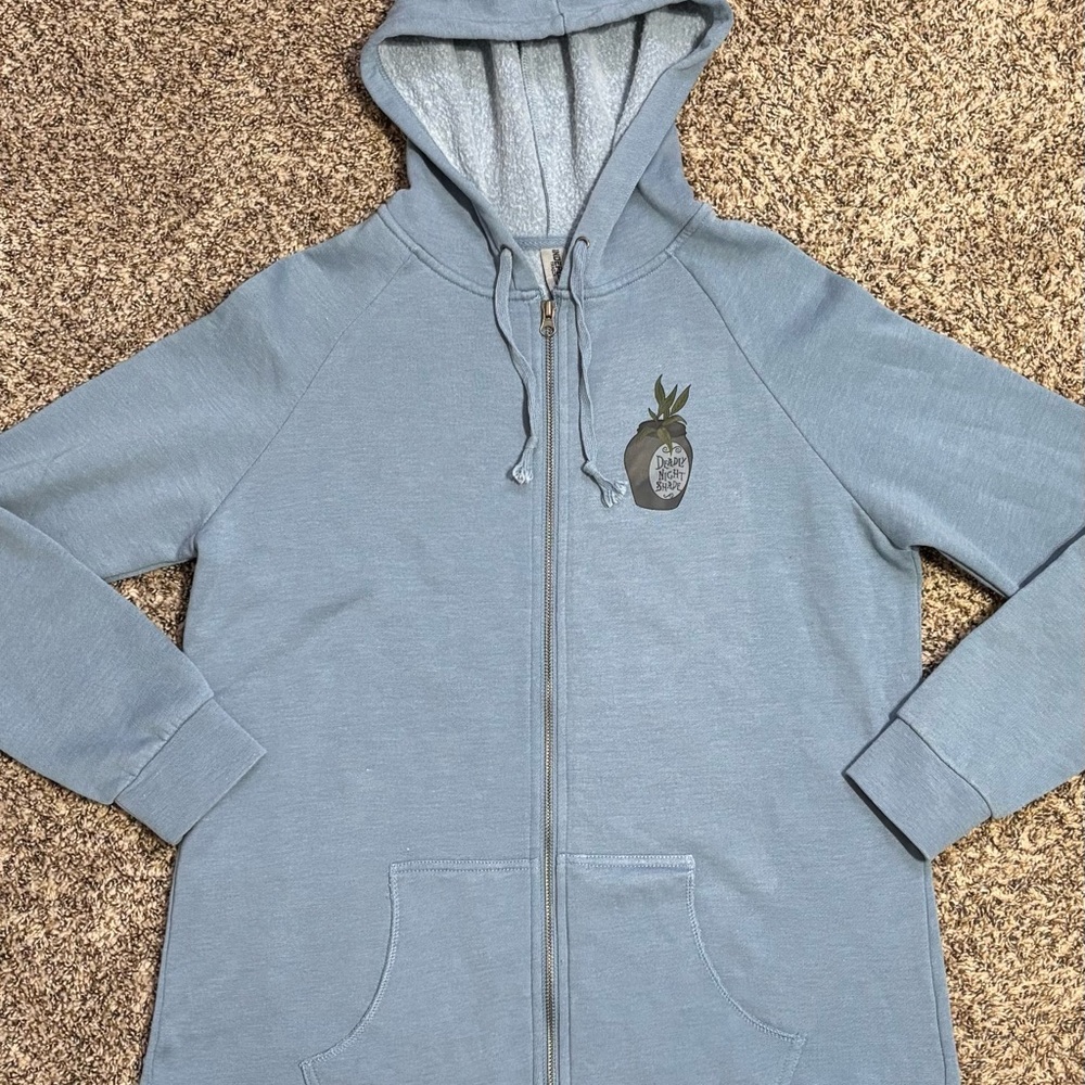 NWOT Custom Raw Hem NBC Sally Zip Up Hoodie